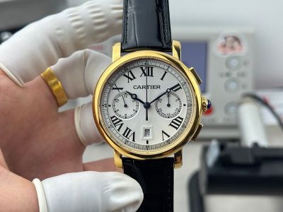 Cartier London Dandong 7750 Movement Chronograph 316L Steel YG Case Watch